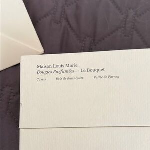 Maison Louis Marie Le Bouquet Candle Set - Cream